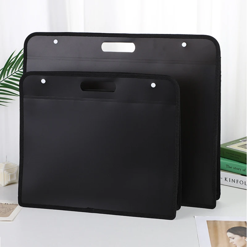 PP Customize Large Capacity Expandable File Folders Clear Document Picture Folder Hand Bag
