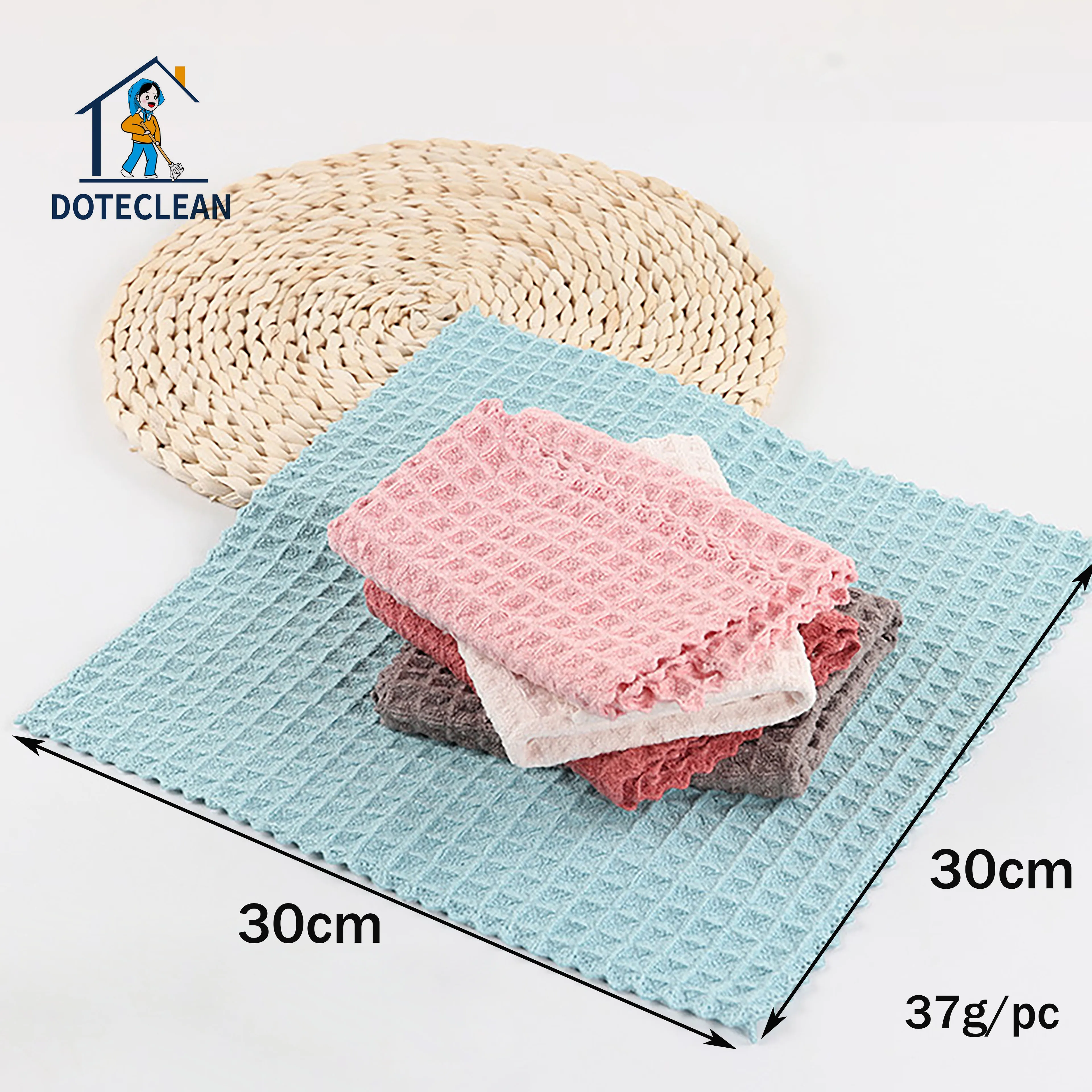Полотенце lockstitch border 30*30 см микрофибра ткань для