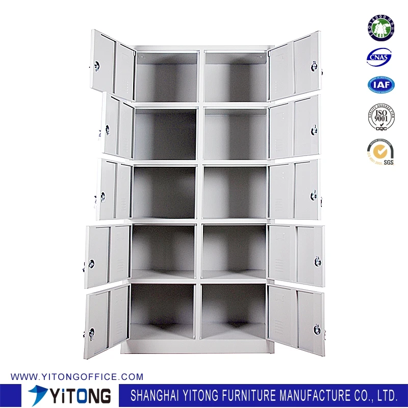 Yml 10 Door Swimming Pool Steel Wardrobe Lockers Type Commerical Furniture Boot Luggage Compartment Locker
