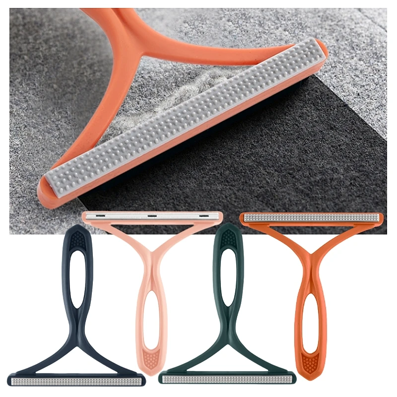 Portable Manual Hair Removal Agent Carpet Wool Coat Clothes Shaver Brush Tool Coat Double Sided Hair Removal Ball Knitting Tool