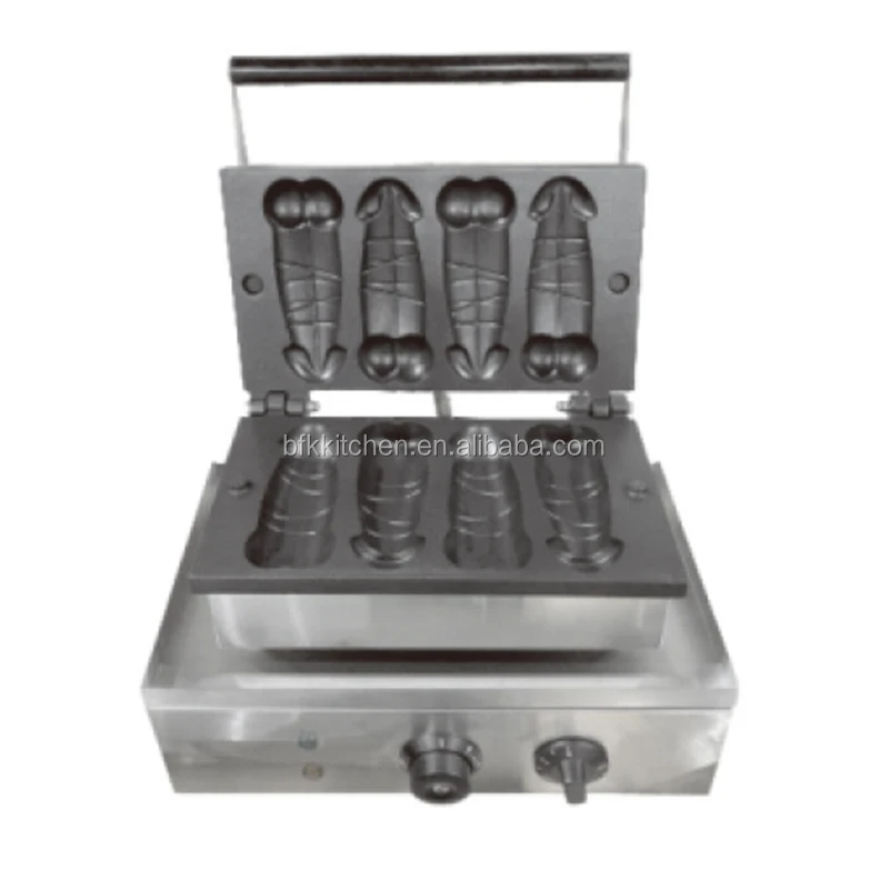 fashion design custom electric long waffle maker hot-dog gaz stick commercial hot dog waffle maker penis waffle maker for sale