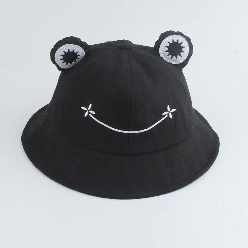 Parent-Kid Cartoon Frog Bucket Hat Panama Fishing Cap Cute Froggy Hat Homme Femme Bob Chapeau Outdoor Sun Fisherman Hat