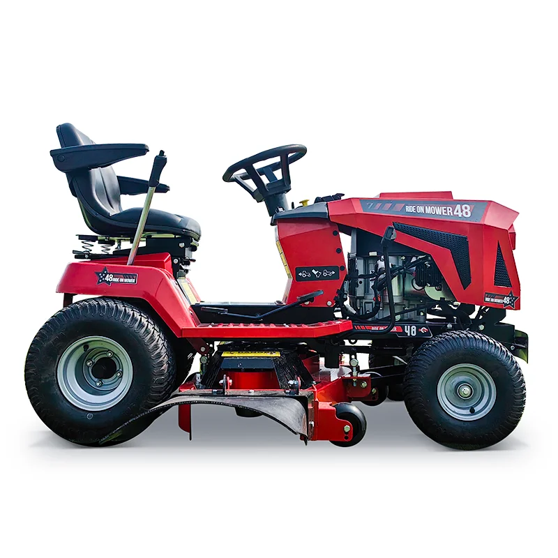 As customized petrol yard cutting machine riding tractor mower 24HP ride on tractor mower price