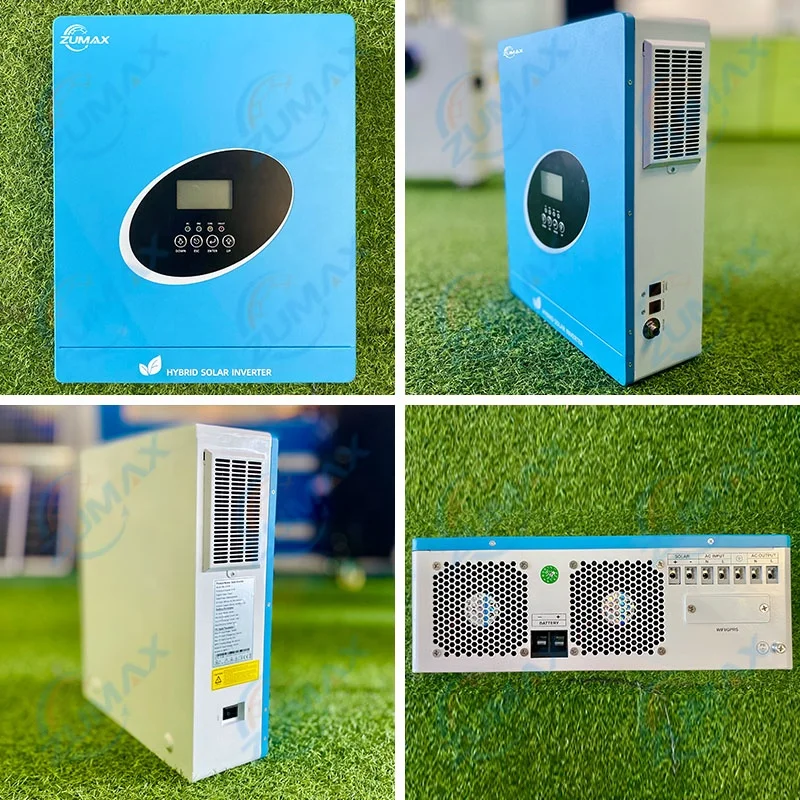 2024 New Design zumax 3.6kva 4.6kva 6.6kva off grid solar inverter solar hybrid inverter 24v 48v With MPPT Charge Controller