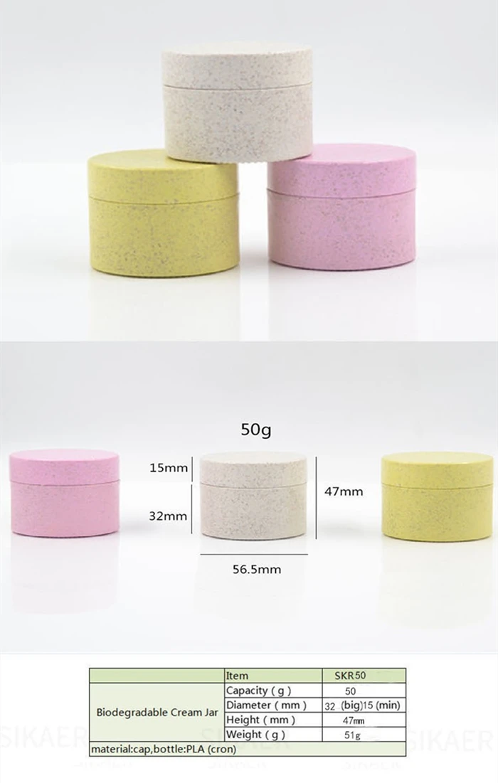Facial Cream Containers Thin Wall Plastic Lipstick Jar 5ml 15ml 20ml 30ml 50ml  PP Jar Pink Cosmetic Jar