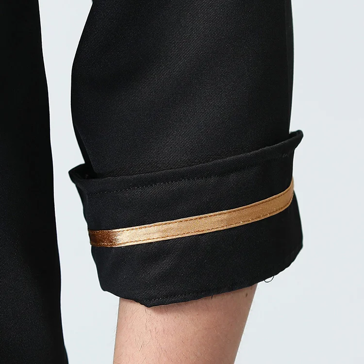 Wholesale unisex kitchen chef uniform bakery food service cook long sleeved breathable shirt single breasted chef jacket clothes