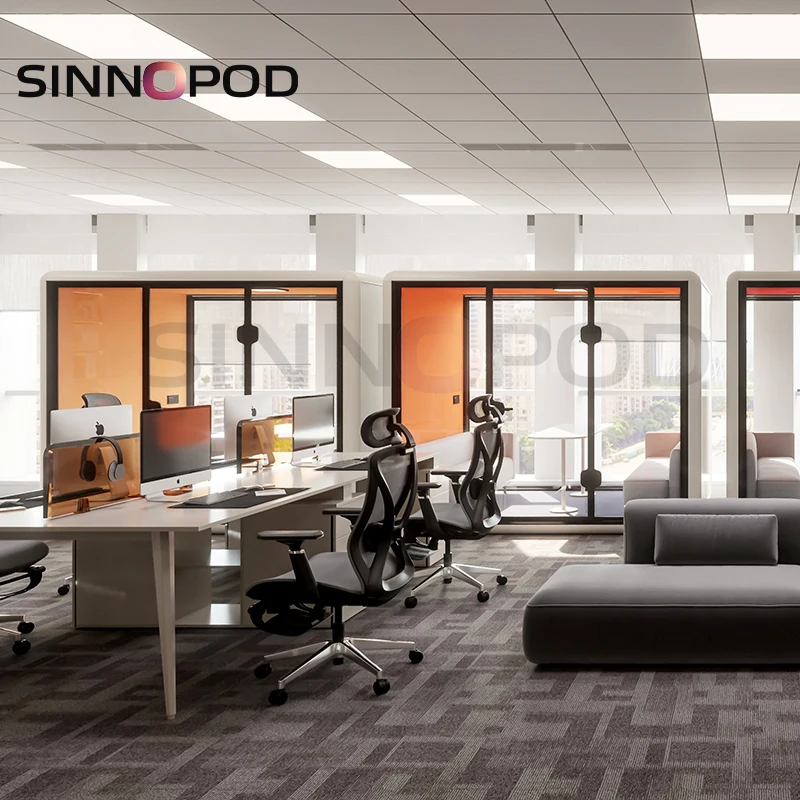 Fast delivery Portable Acoustic Office Phone Booth Sound Proof Pod Acoustic Soundproof Meeting Study Work Office Pod