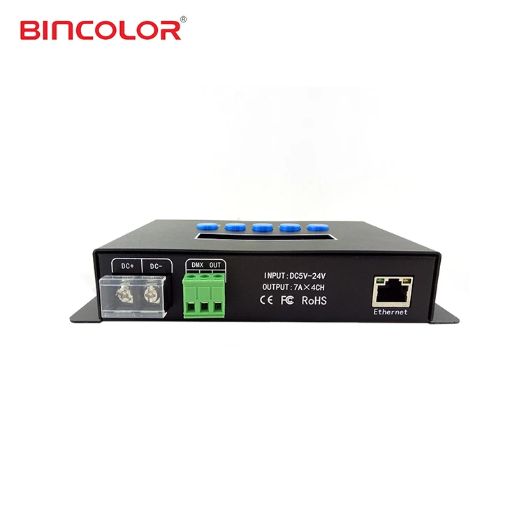BC-204 Zhuhai Bincolor заводской производитель artnet to spi pixel controller