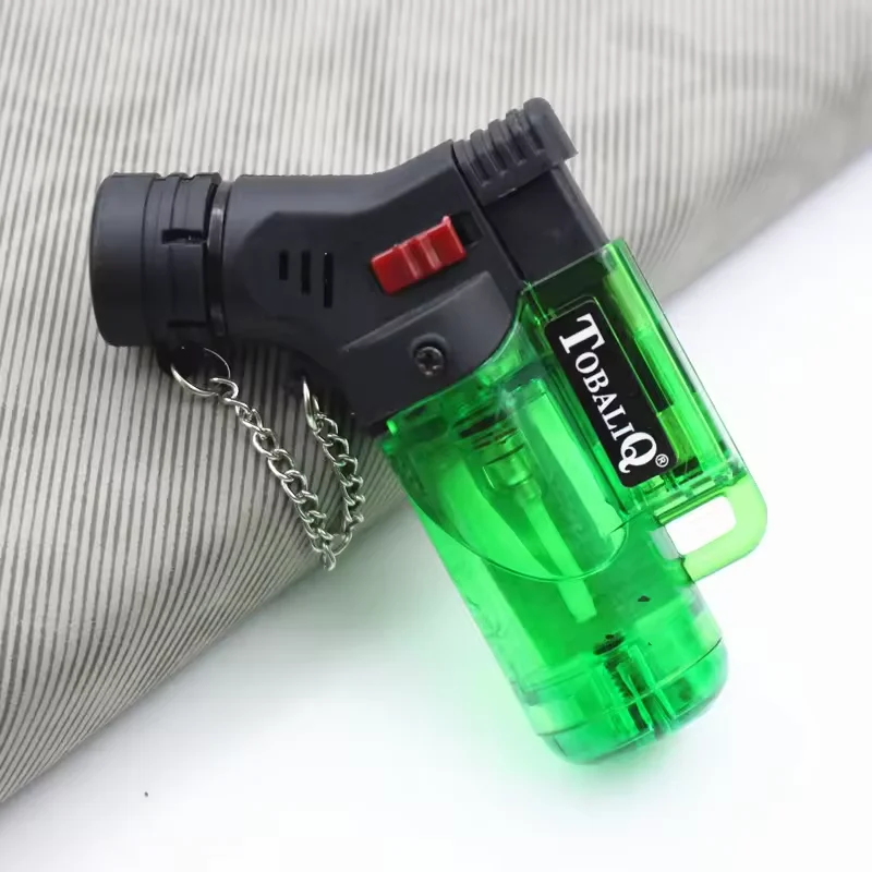 New Design Wholesale Torch Lighter Portable Cheap Plastic Refillable Gas Lighter Smoking Accessories
