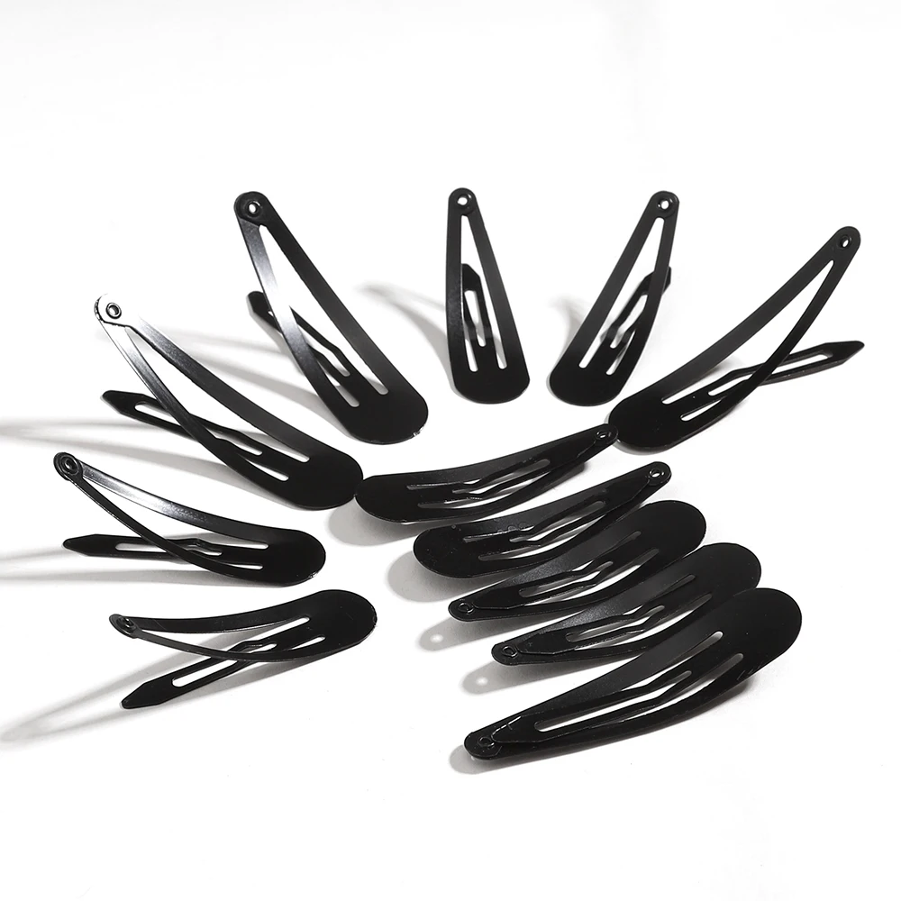 cute non-slipmetal clip Hot Sale headwear fashion black hairclips hair accessories