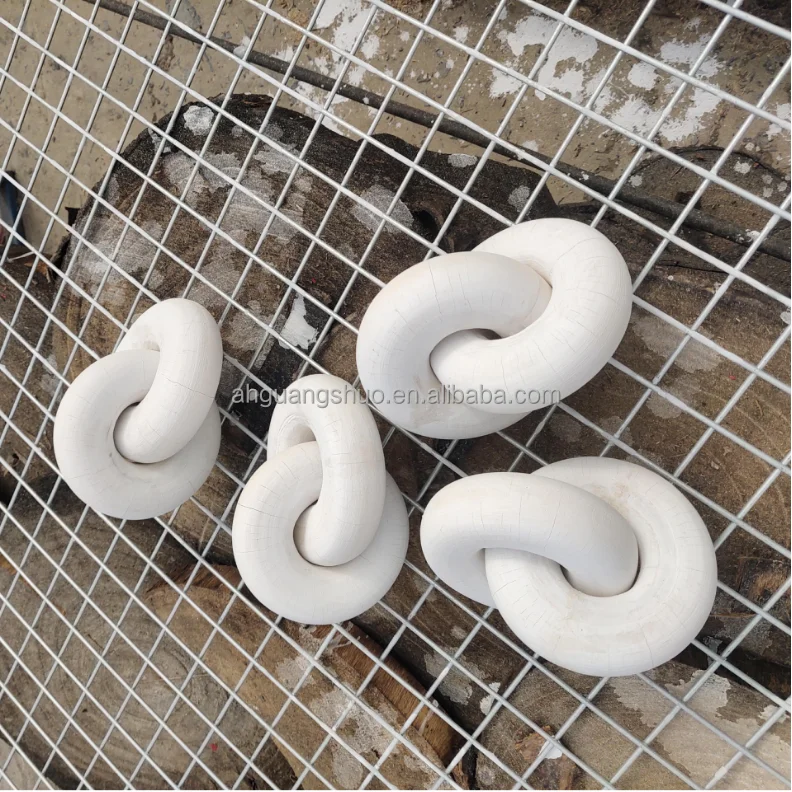 
wooden natural knots/Abstract Design wooden Interlock Knot Made of paulownia wood/wood knot 