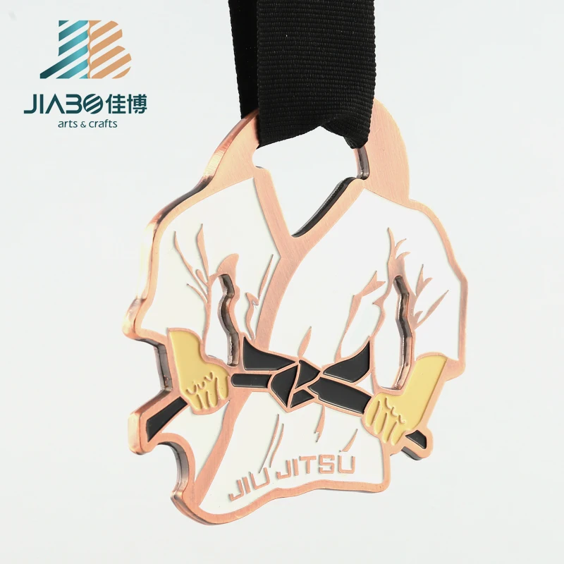  Лидер продаж от производителя Jiabo медаль bjj с мягкой эмалью и логотипом на