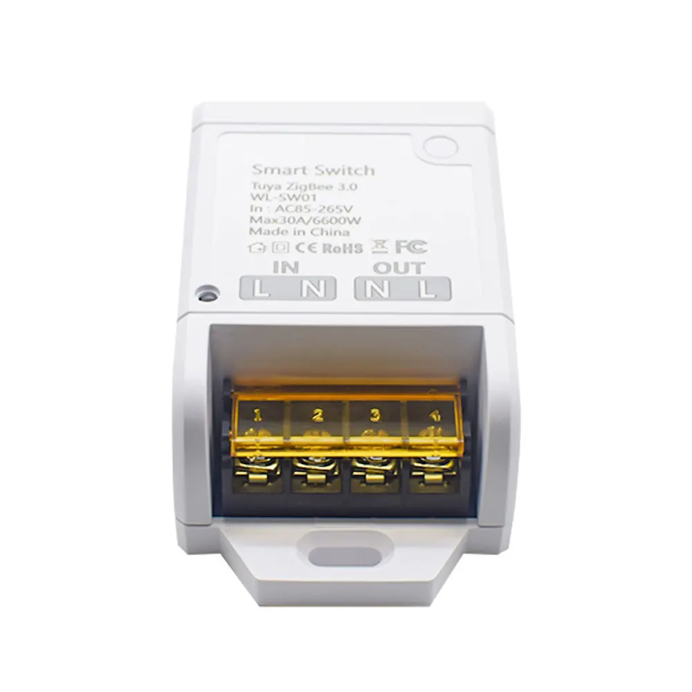 SMG-F0404 Wireless Tuya Zigbee 30A 6600W Smart Zigbee Relay WiFi Module RF Remote Open Garage Door Timer 433MHz 220V 110V