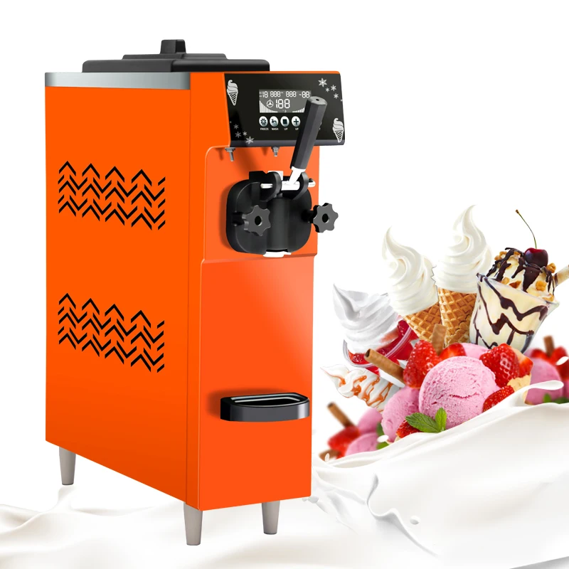 Commercial Automatic Single Head Mini Soft Ice Cream Vending Machine High Quality Ice Cream Maker