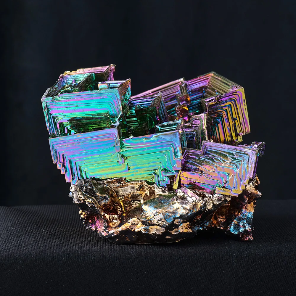 Hot selling wholesale natural crystal carving Bismuth ore tower spiritual healing home decoration