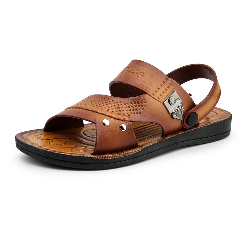 NEW models wholesale summer beach sandals for men outdoor flat shoes cheap business arab slipper casual shoes factory oem