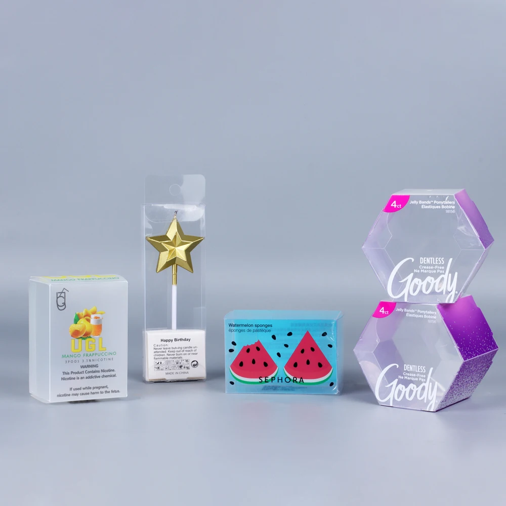 Accept Mini Order Clear Packaging Box  for Plastic Transparent PET Packaging Box