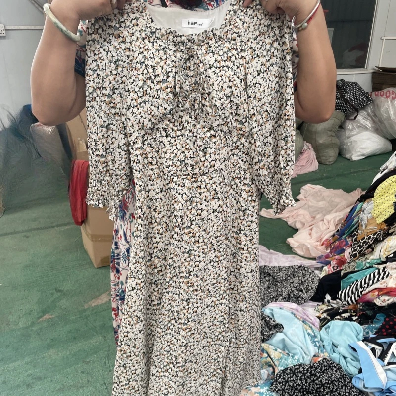 EVE Wholesale Silk Dress Used Clothes Summer Bales Japan Used Clothing Skirt