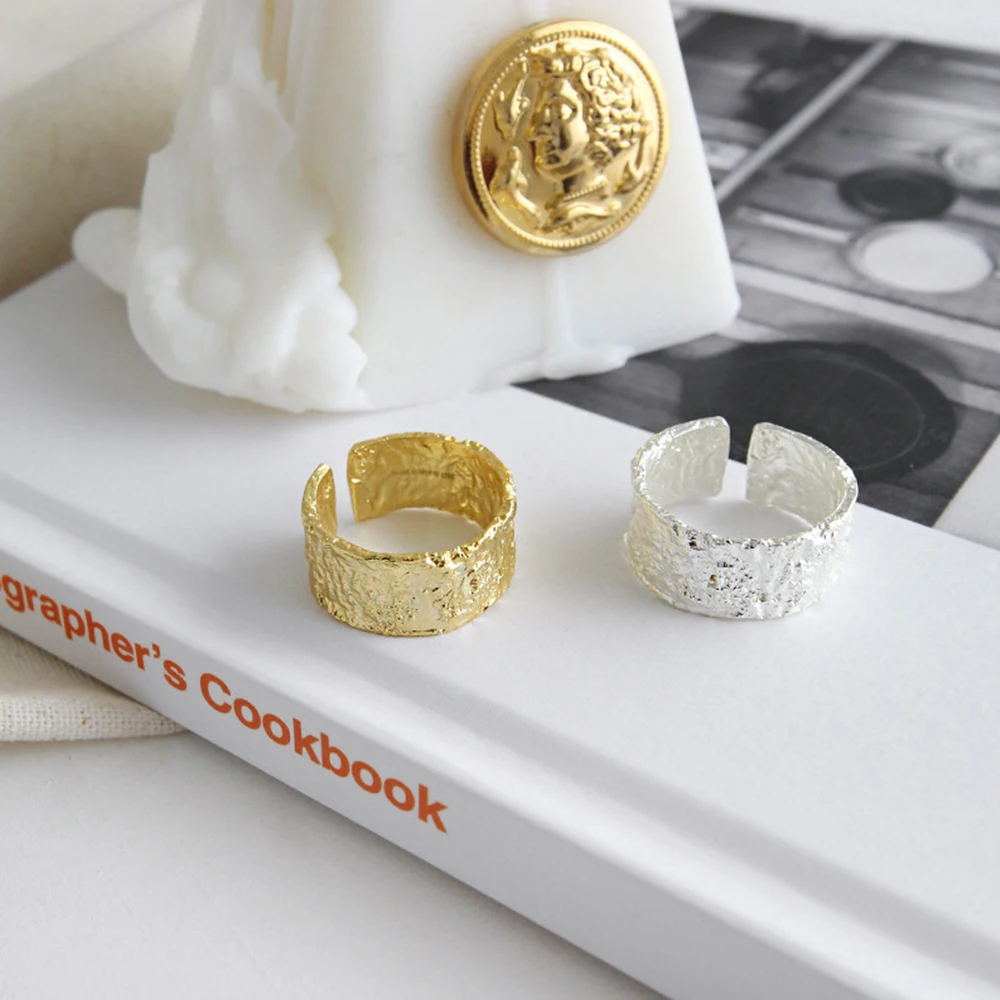 China Alibaba 925 Sterling Silver 18k Gold Plated Jewelry gold wedding rings couple rings adjustable designer rings For Women