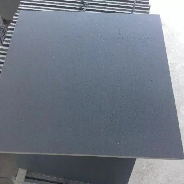 Exterior floor black Basalt tile