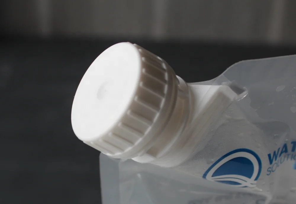 Custom logo Reusable 330ml 600ml 4L 5 Liters 10 Liters Plastic Liquid Drinking Mineral Water Spout Pouch