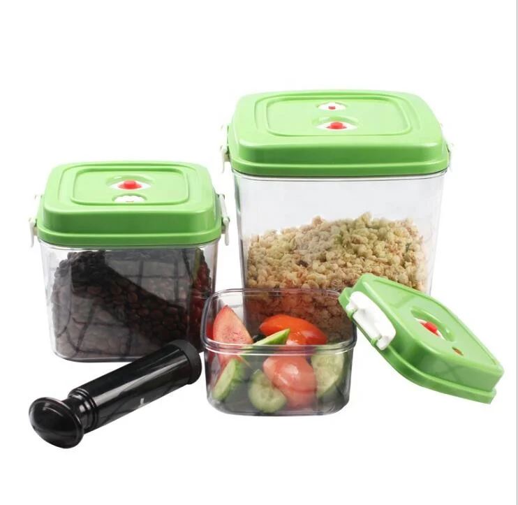New Style Popular Customized  Plastic Storage Airtight Food Container Storage Vacuum Box With Pump