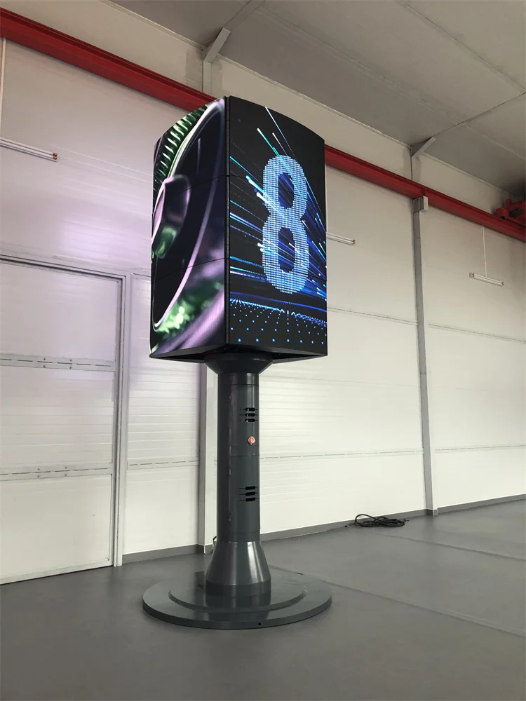 architect adorable fantastic designed idea for shopping mall rotating led display led advertisement transform display screen