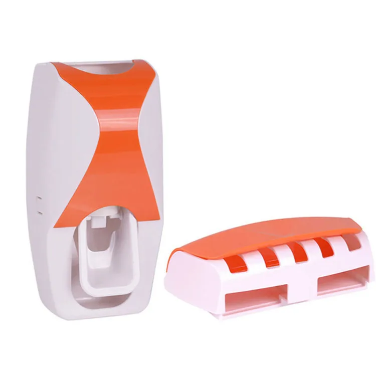 Factory Wholesale Bathroom Wall Mounted Toothbrush Holder Cover Auto Automatic Toothpaste Dispenser for Kids