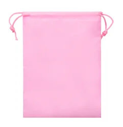 Custom Logo Portable Flat Non-Woven Drawstring Bag for Gym Traveling