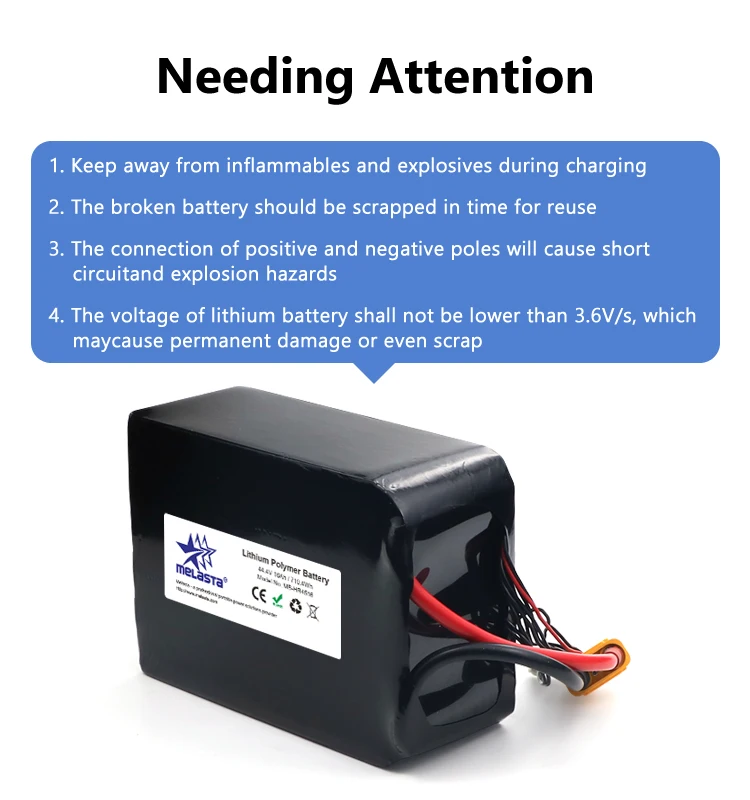LiPo аккумулятор Melasta 44V 16000mAh предназначен для Дронов квадрокоптеров самолетов вертолетов автомобилей и грузовиков