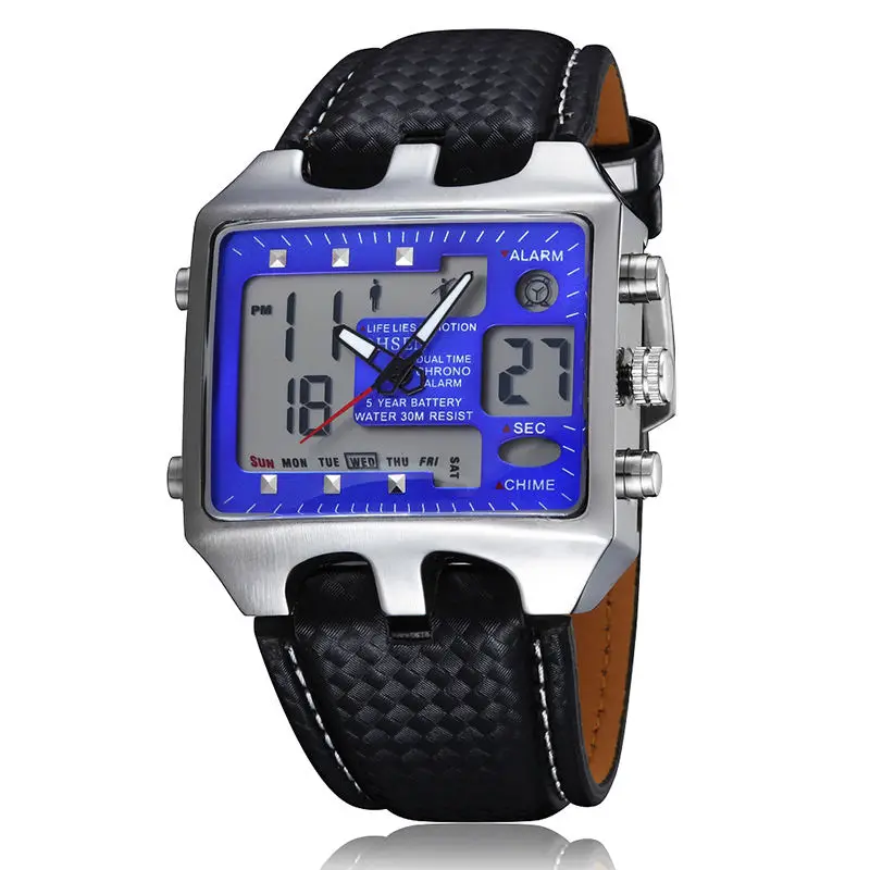 Men AD0930 Reloj Digital Sport Watches Analog Digital Quartz 3ATM Waterproof Dive Fashion Military Watch Relogio Male Clock
