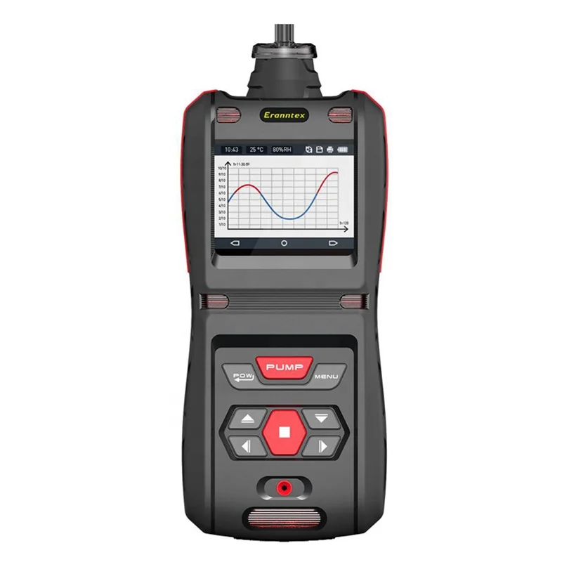 portable 5-in-1 gas detector CO H2S O2  Ex CO2 meters gas analyzers With built-in pump For industry