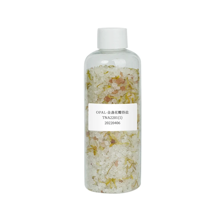 OEM Luxury Bath Salts Manufacture Private Label Organic Crystal Body Soaking Natural Himalayan Bath Salt with Flowers