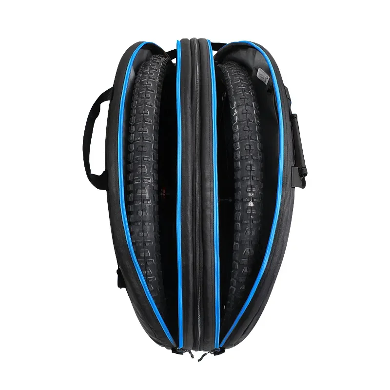 2024 Waterproof Sport Customized Bicycle Bike Double wheel bag folding bike bag with wheels Padded For 700c Road Bike