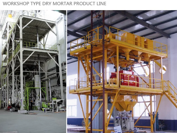 Low Investment Money Earning 10-20T/H Tile Adhesive Making Machine Dry Mix Mortar Plant Prices for Sale