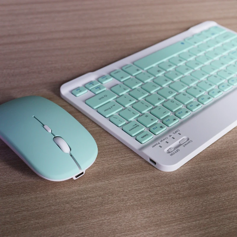 Беспроводная клавиатура и мышь для Apple Teclado iPad Xiaomi Samsung Huawei телефон планшет Android