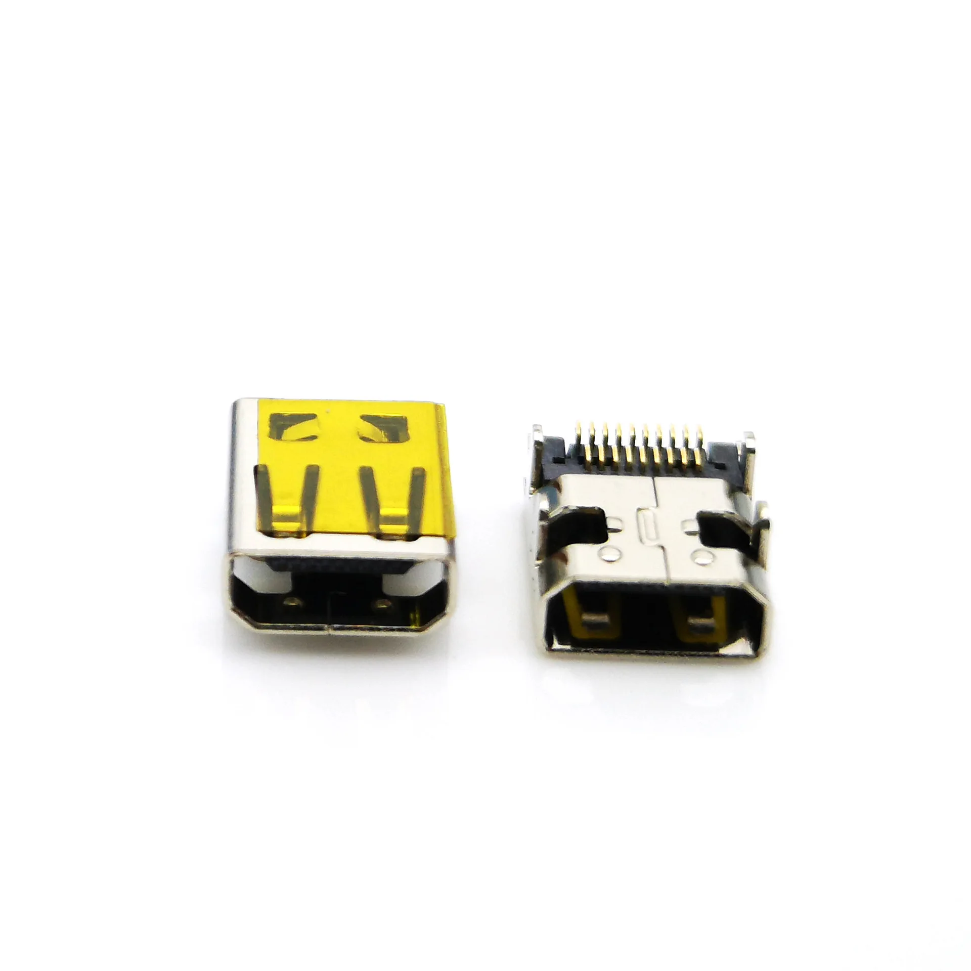 JINBEILI Micro 19PIN Тип женский pcb разъем под прямым углом smt позолоченный или никелированный 2 0 тип c Мужской