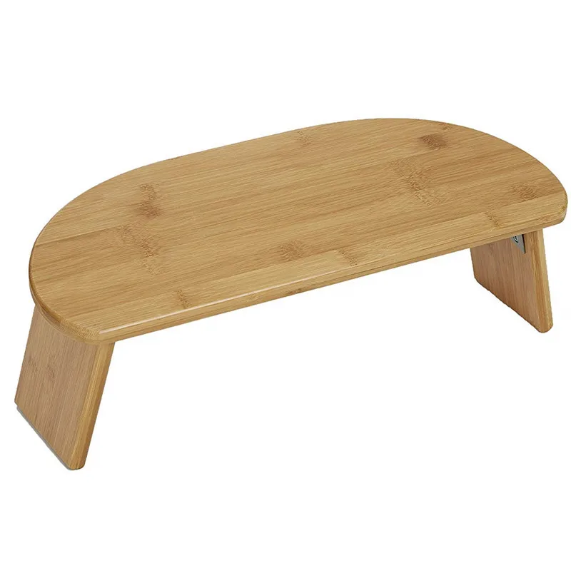 
Perfect Kneeling Long Bench Stools Ergonomic Bamboo Yoga Bench with Foldable Legs 