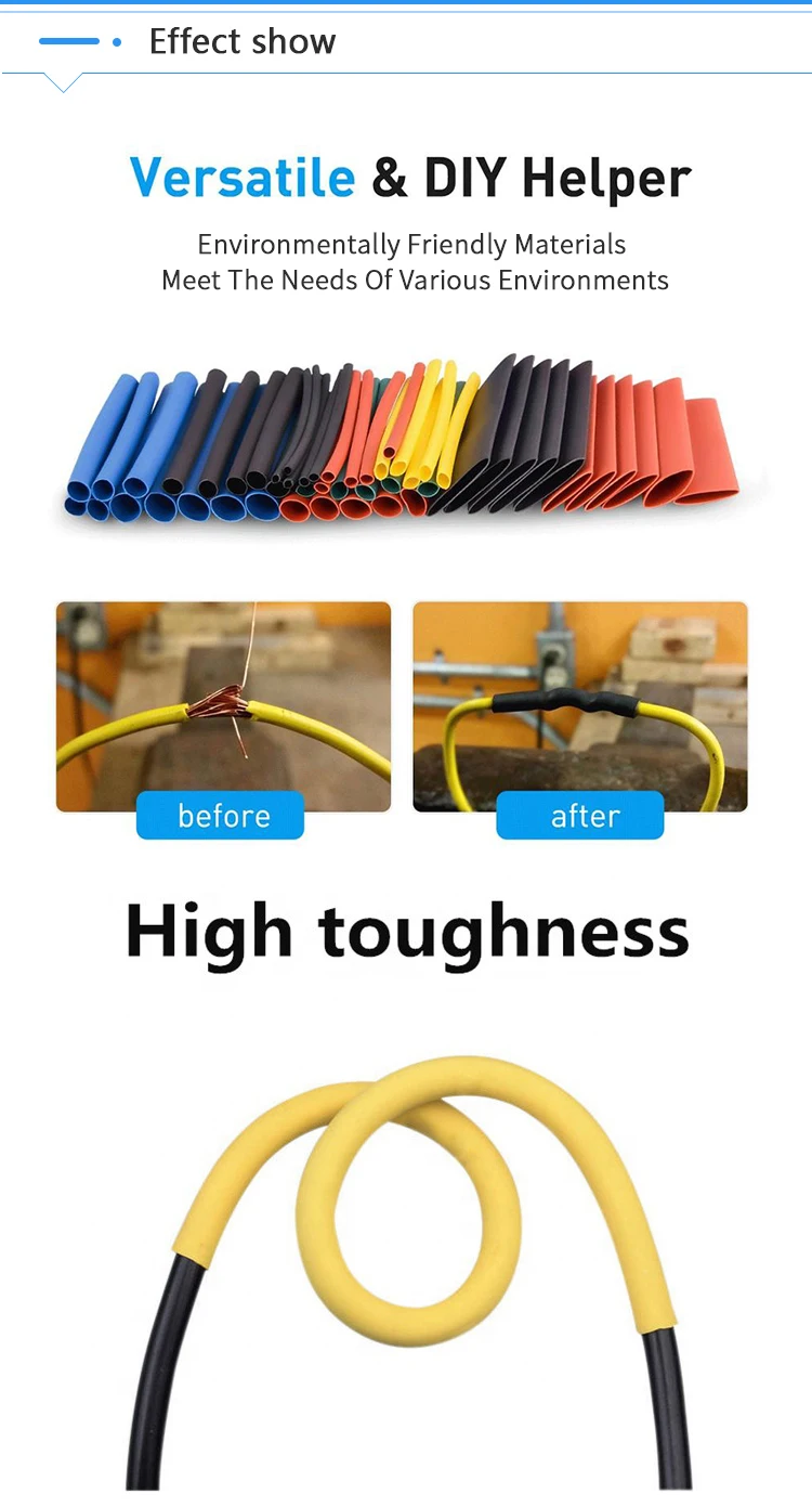 heat shrink tubing kit skid proof heat shrink tube for wire insulation