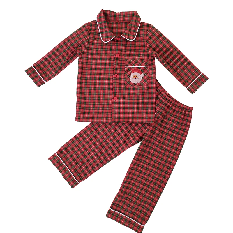 Girls Pink Santa Print Nightgown Toddler Girl Christmas Dress Bamboo Loungewear gown Boutique Custom Cute Pajamas dresses