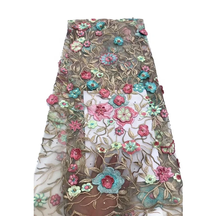 
MSBJ177 New Embroidery Applique Lace Wedding Dress Fabric Lace Materials For Nigerian Dresses 