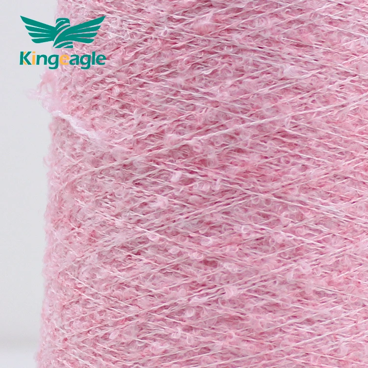 Kingeagle Hot Style Customized Polyester High Elastic 5%Spandex Fancy Loop Yarn for Clothing