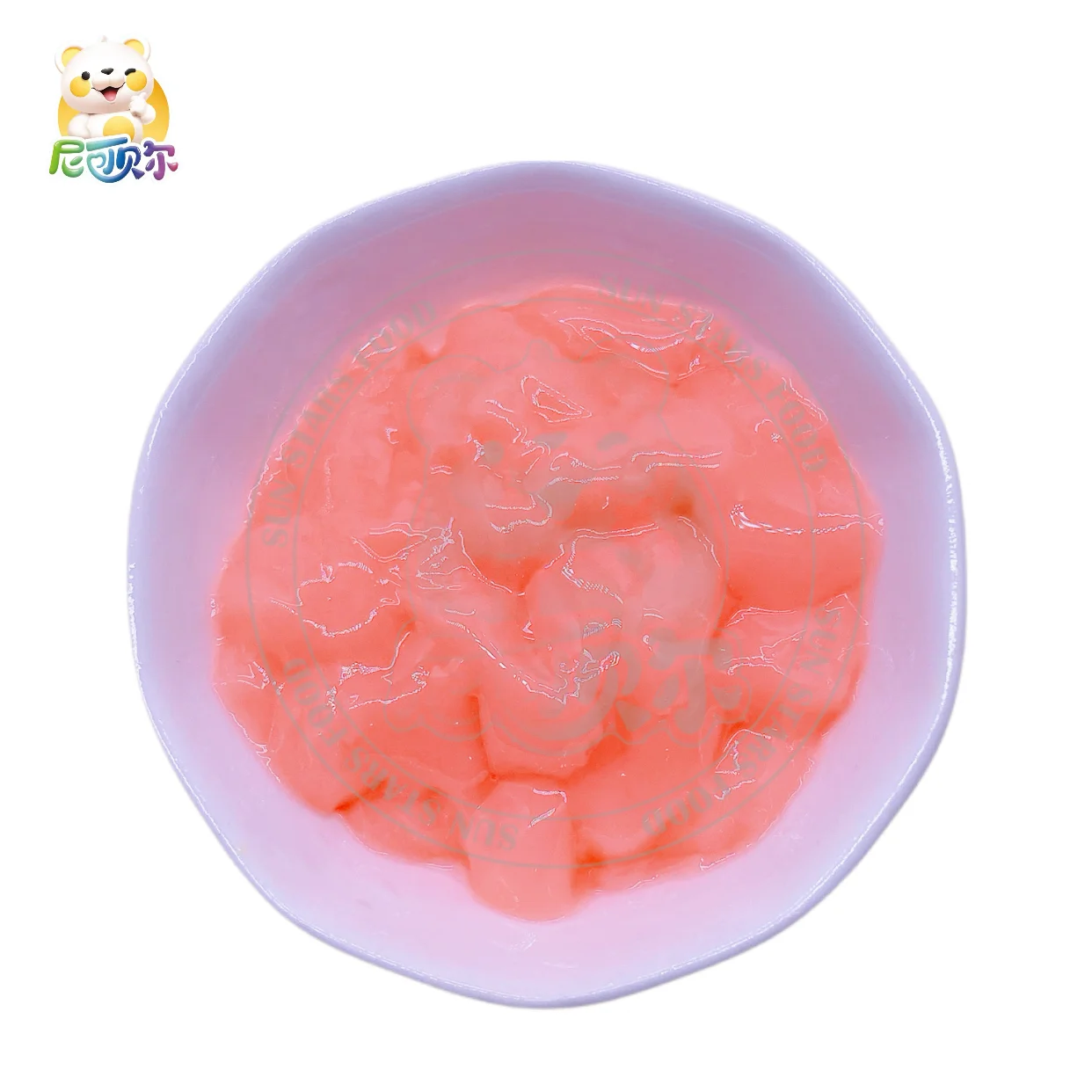 Mini Cartoon Rocket Shape Jar with Fruity Flavour Fruit Jelly Cute Mini Cup Jelly