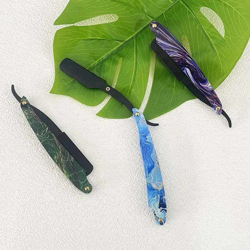 Stainless Steel Straight Razor Single Blade Safety Razor Disposable Blade Shaving Safety Razor