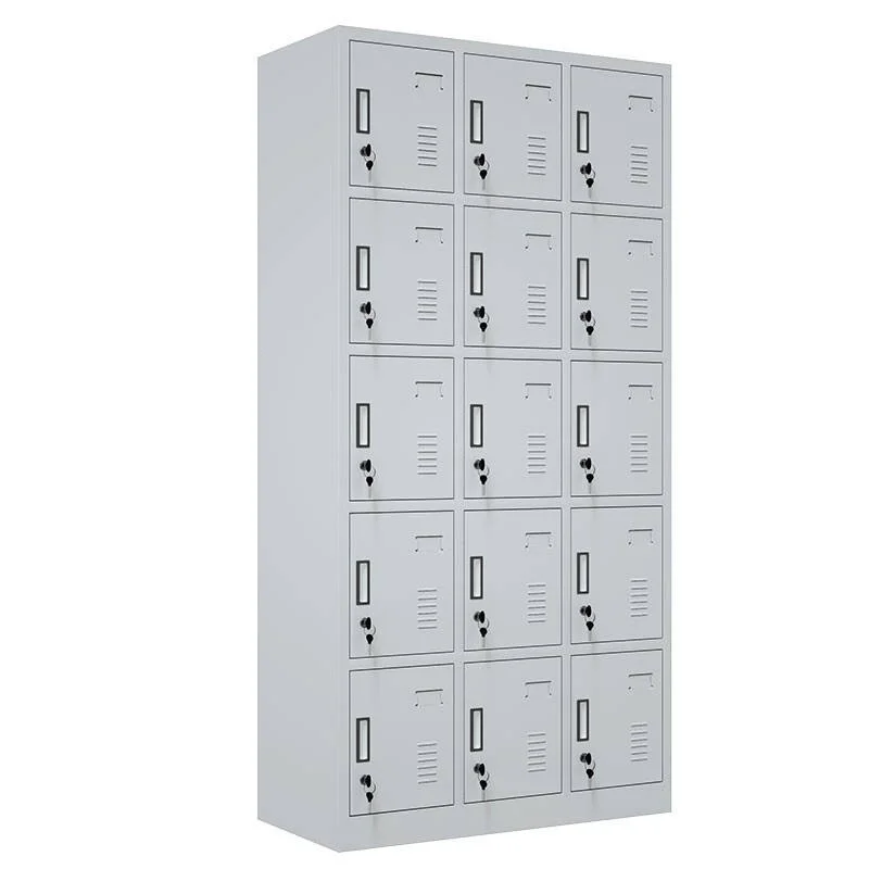 KD Structure 15 Door Metal Staff Commercial Locker Swimming Gym Waterproof Storage Locker With Keys