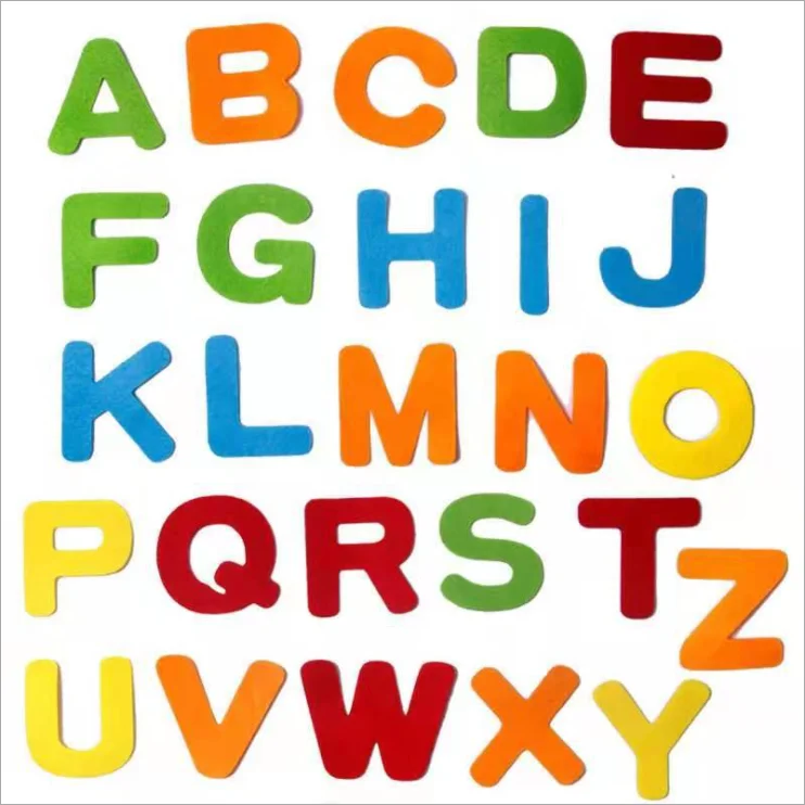 Factory custom die cut felt letter toy for kindergarten children teaching