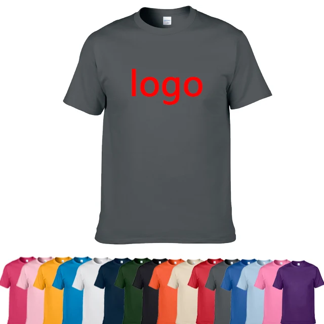  2021 Promotion cotton polyester t-shirt 65 35 t shirt men shirts custom printing yiw qunliang
