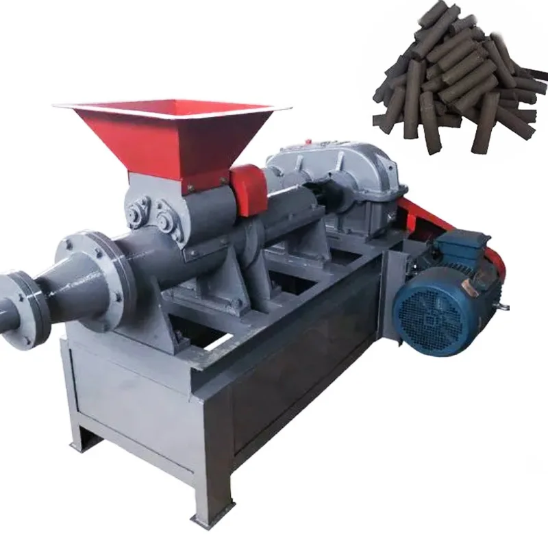 Shisha cubic and round charcoal briquette extruder machine 2023 hot selling charcoal coal big pellet briquette making machine