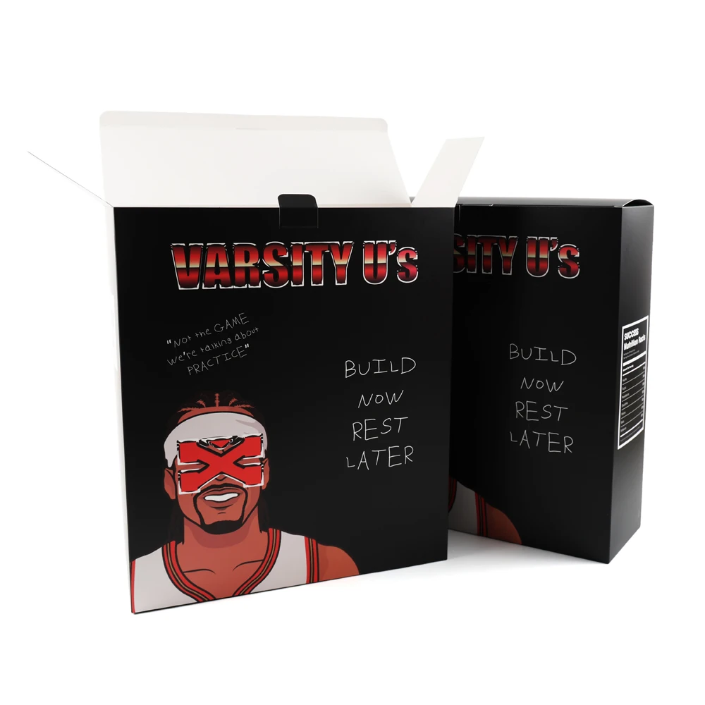 Custom Recycled Cardboard Paper Box Cereal Packaging box display case