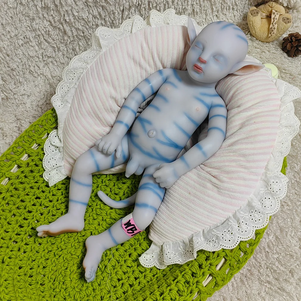 17 Inch Realistic Sleeping Avatar Baby Close Eye Soft Silicone Special Dolls for Children Collection
